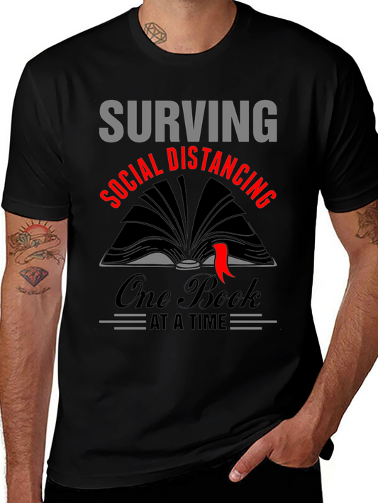 Surviving Social Distancing Book Lover T-Shirt