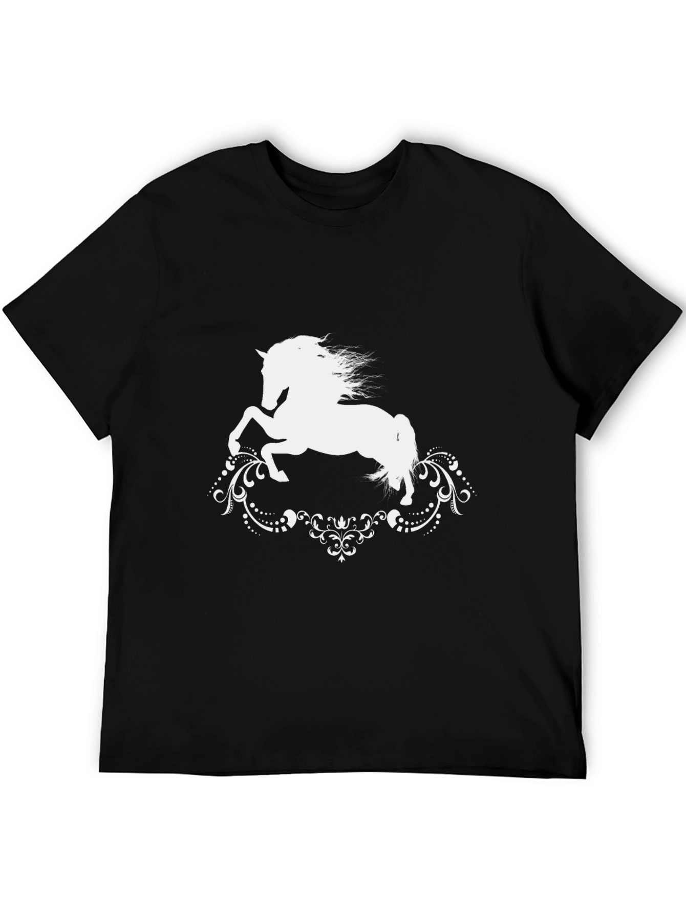 Black Horse Silhouette Graphic Tee