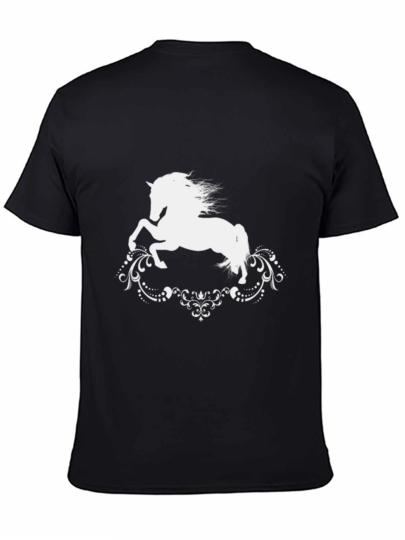 Black Horse Silhouette Graphic Tee