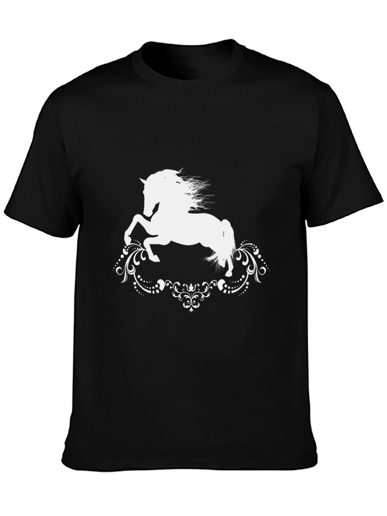 Black Horse Silhouette Graphic Tee