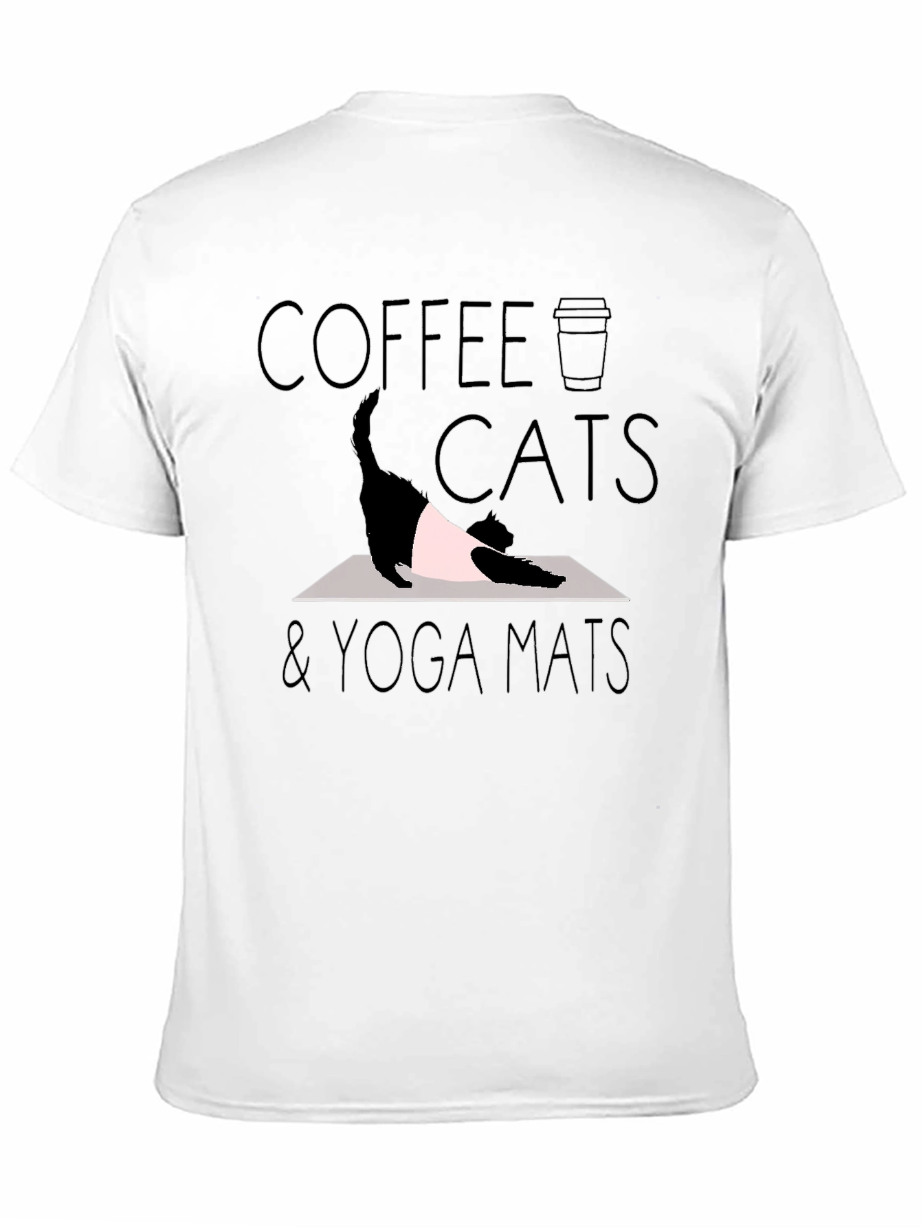 Coffee Cats & Yoga Mats T-Shirt