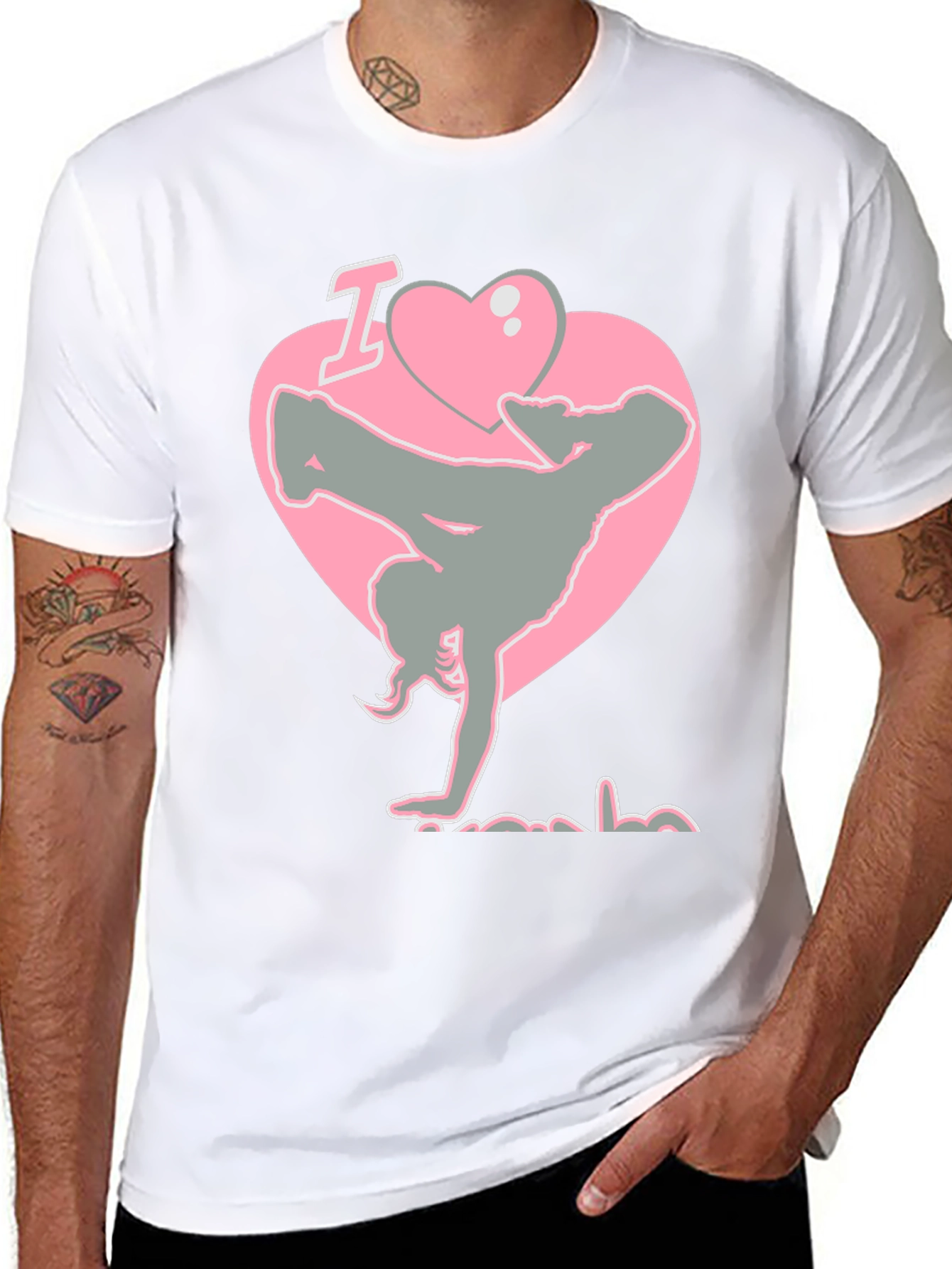 I Heart Breakdancing Black T-Shirt