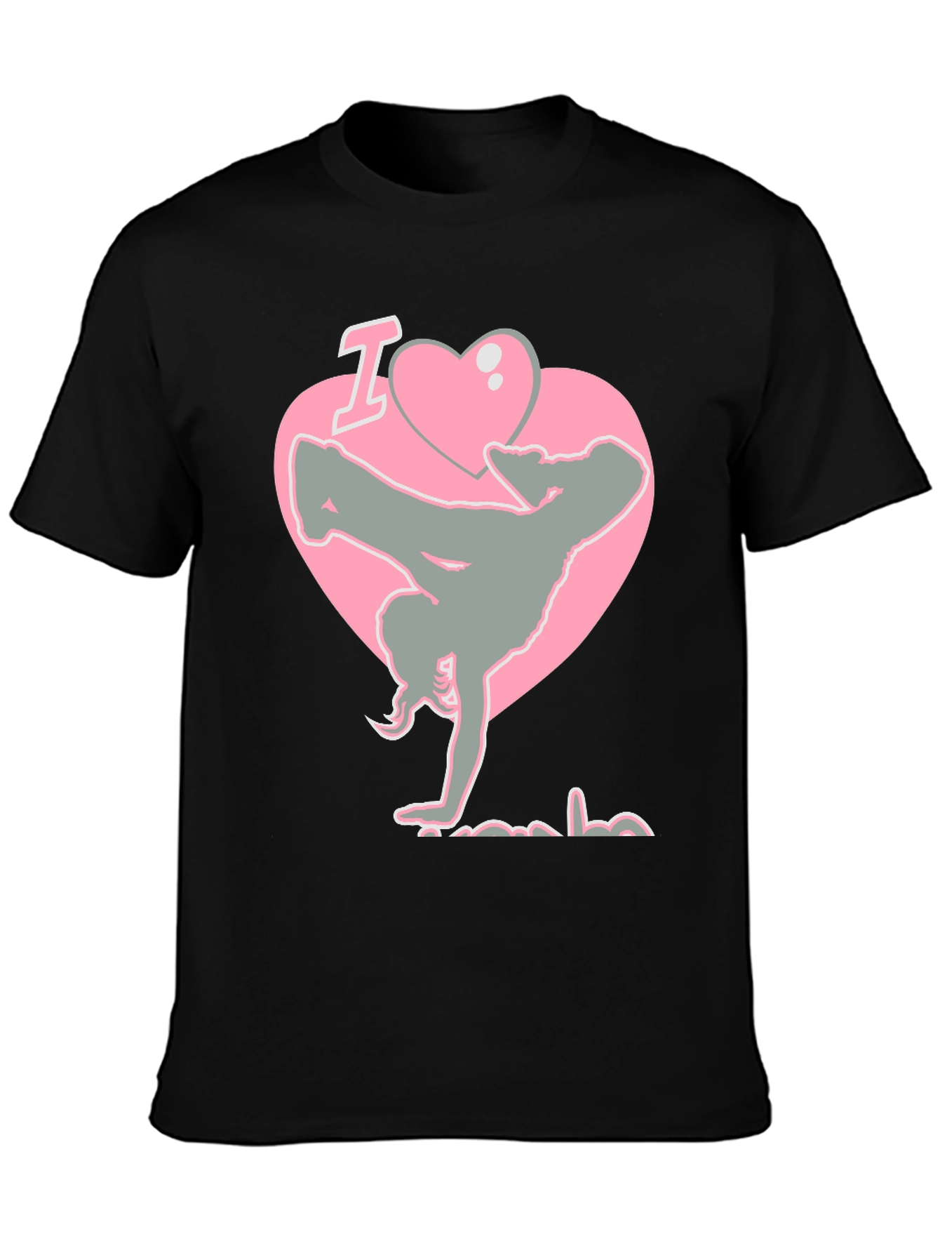 I Heart Breakdancing Black T-Shirt