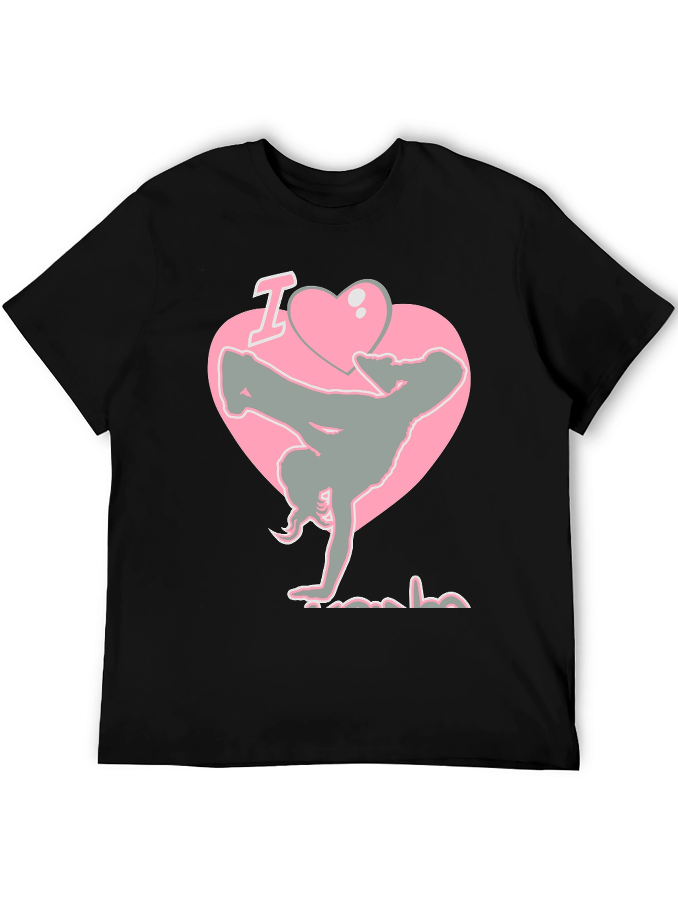 I Heart Breakdancing Black T-Shirt