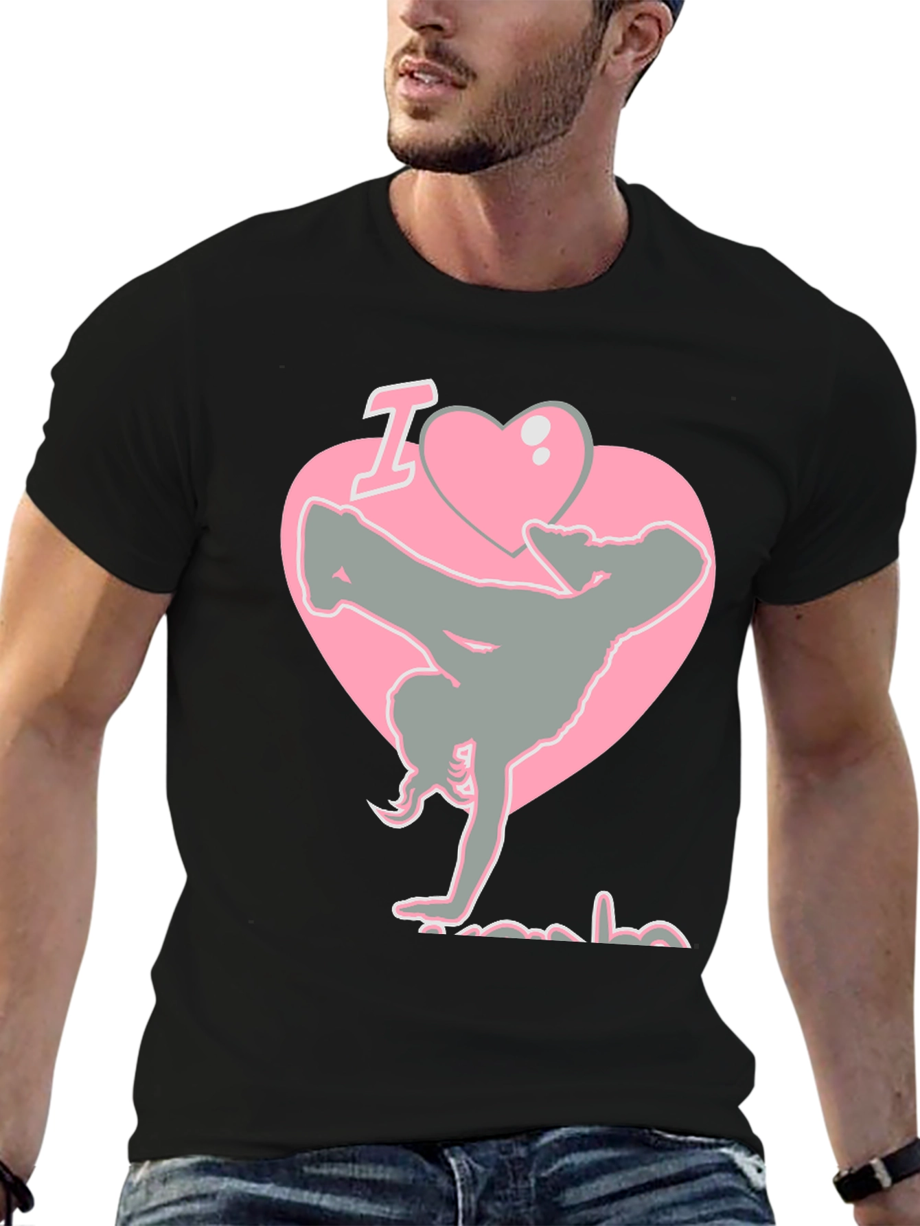 I Heart Breakdancing Black T-Shirt