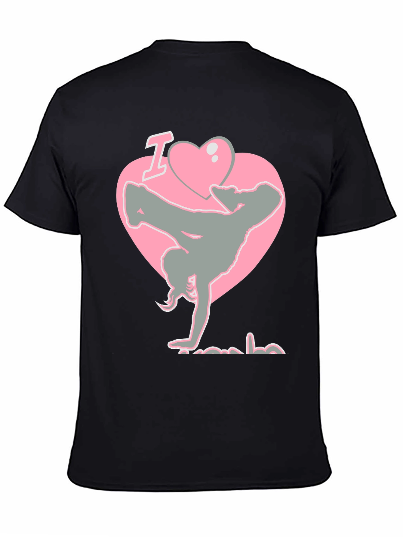 I Heart Breakdancing Black T-Shirt