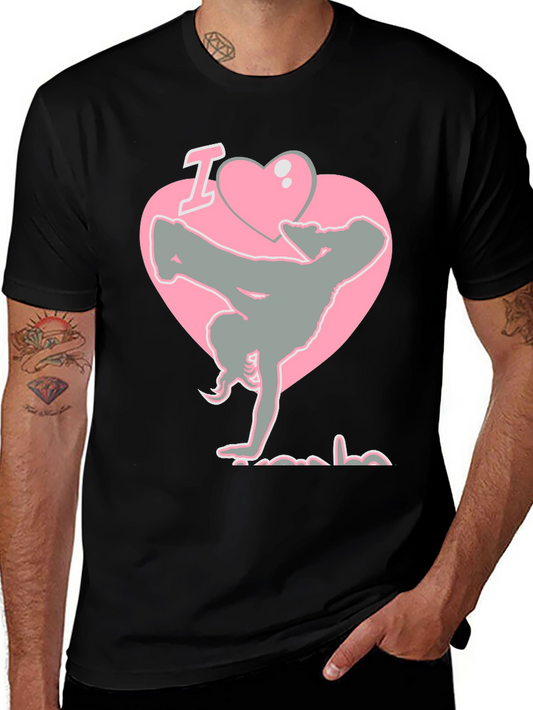 I Heart Breakdancing Black T-Shirt