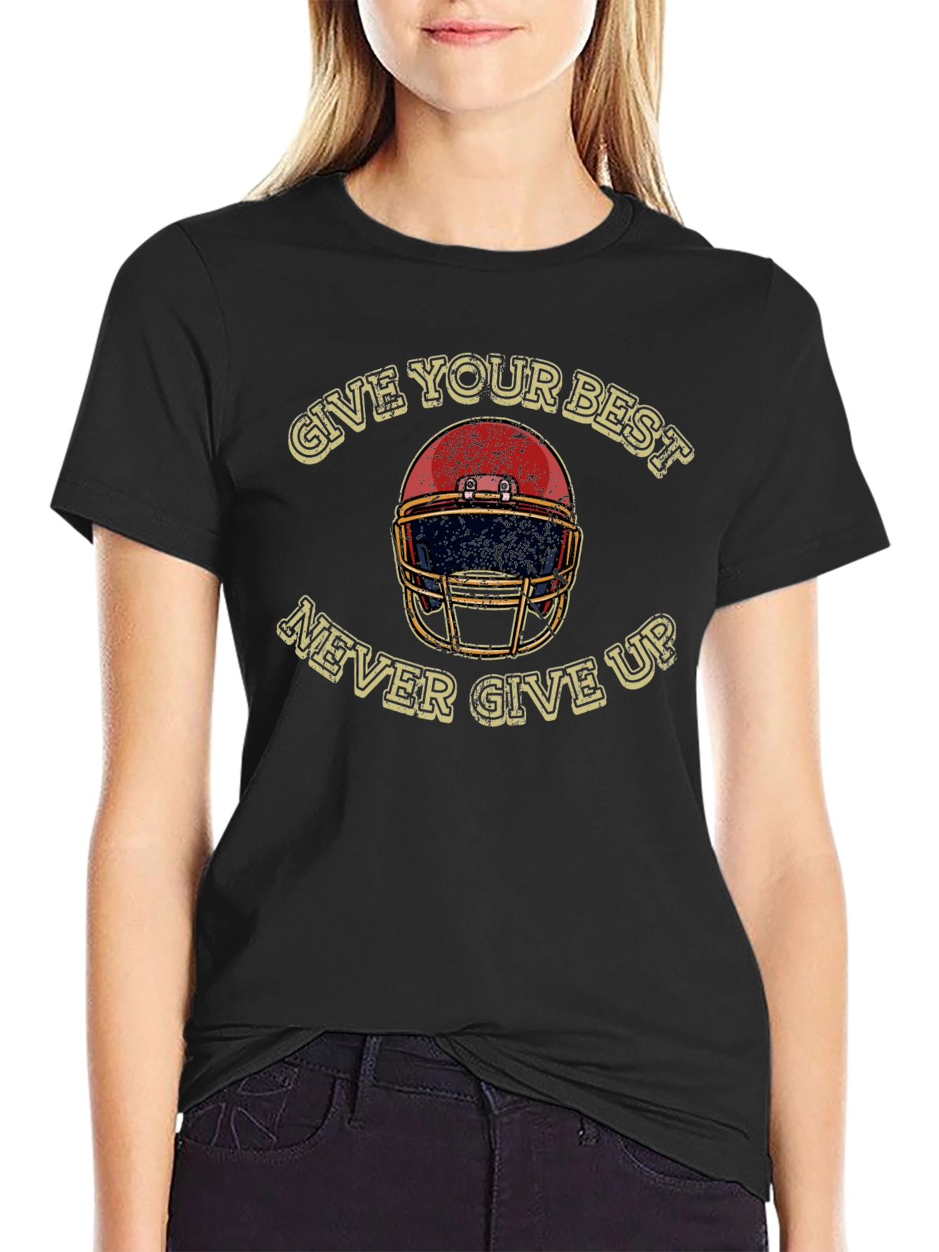 Motivational Football Helmet T-Shirt