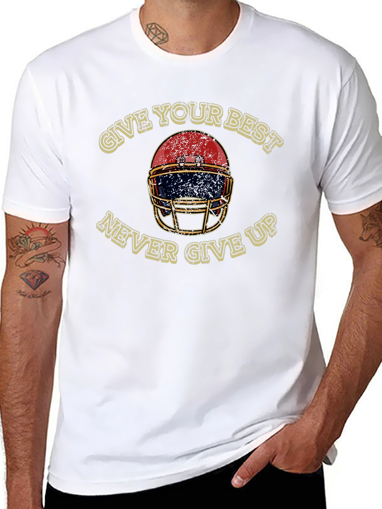 Motivational Football Helmet T-Shirt