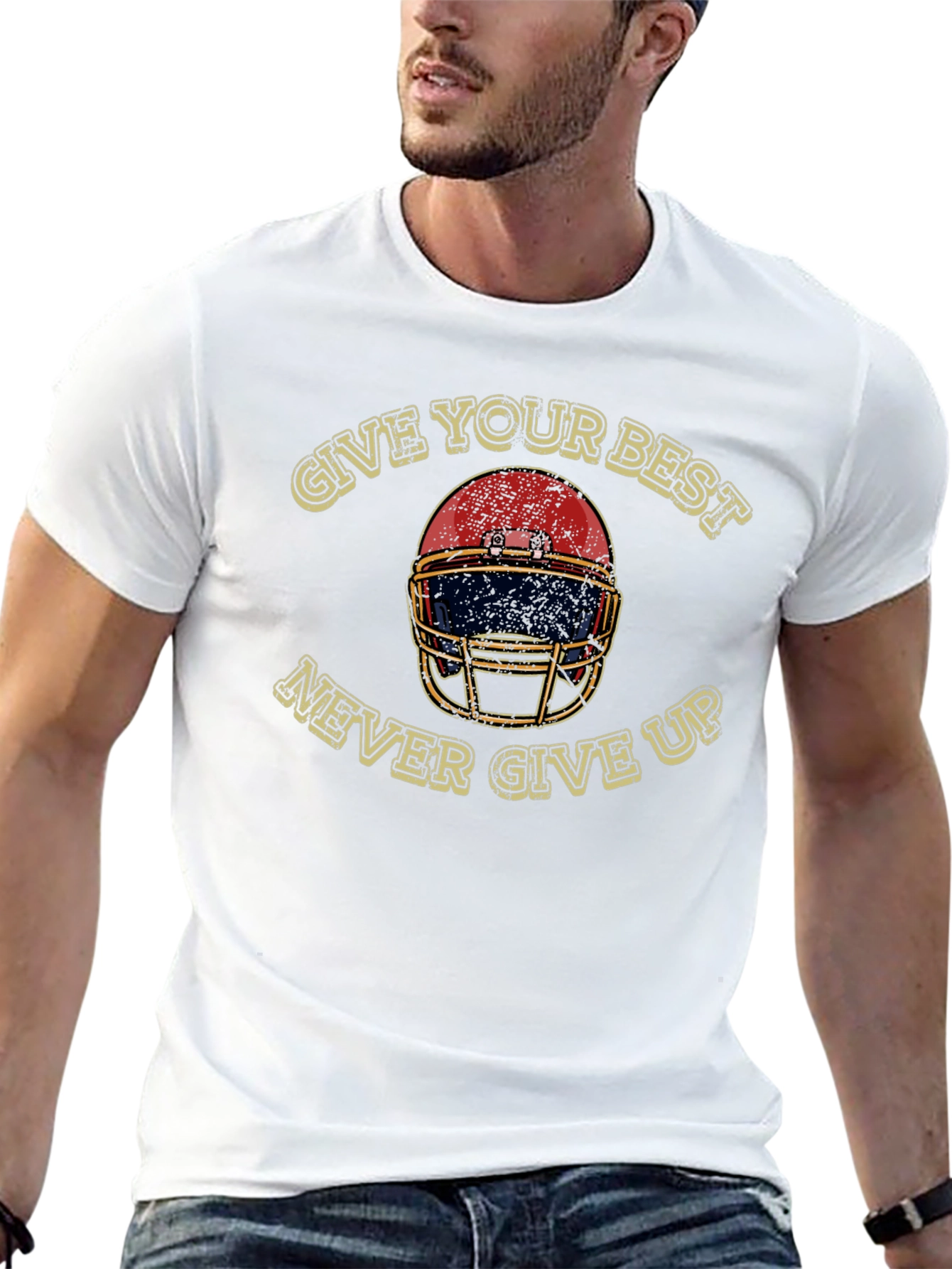 Motivational Football Helmet T-Shirt