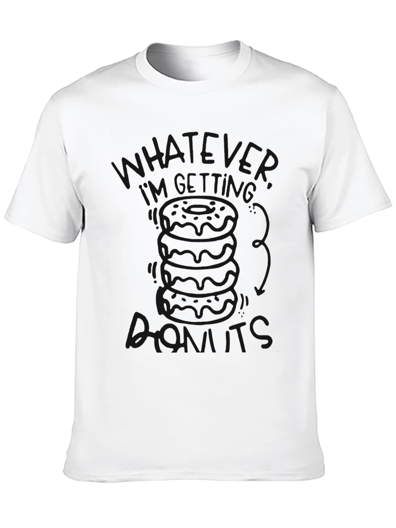 Funny Whatever Im Getting Biscuits Black Graphic Tee