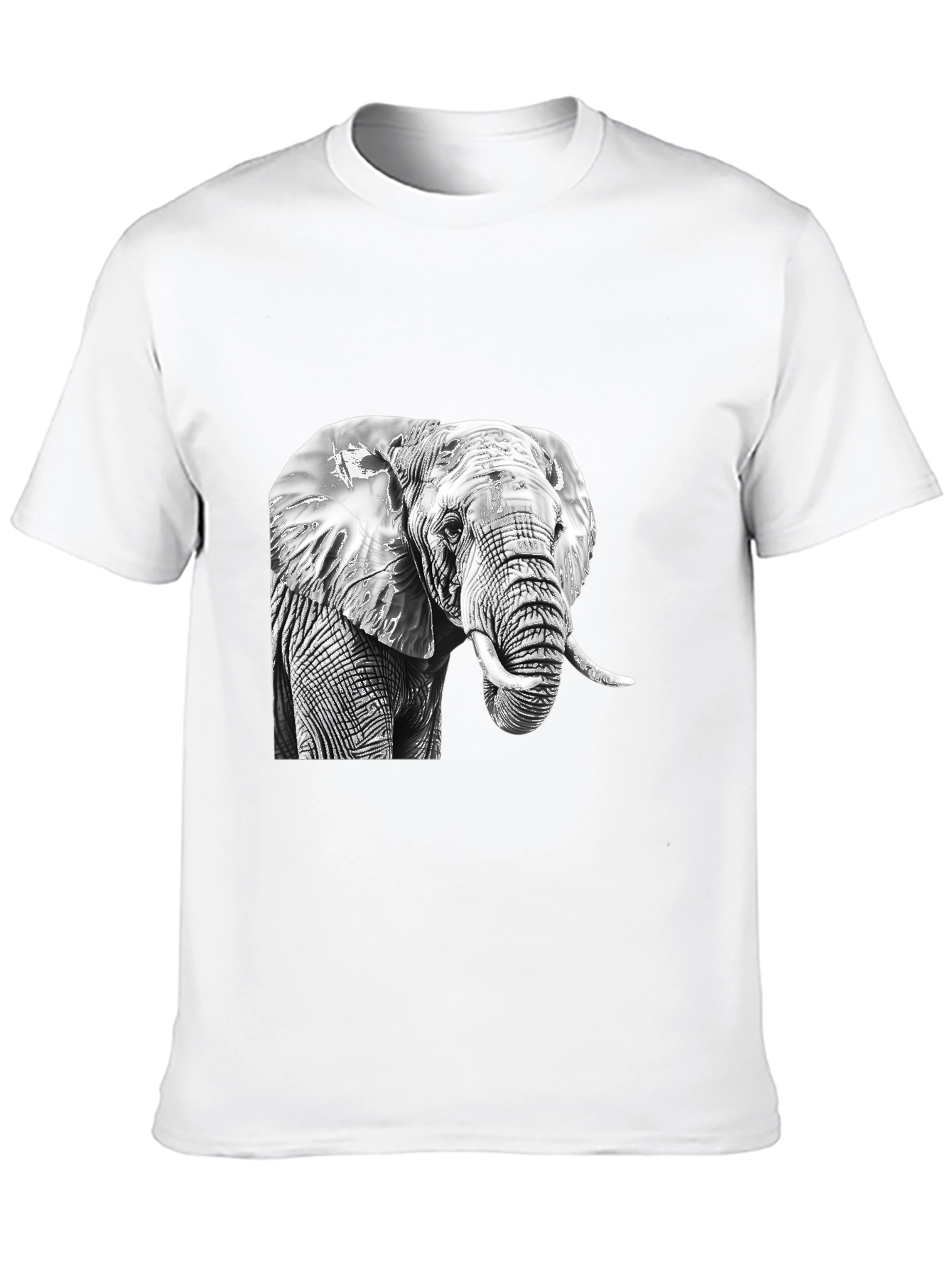 Elephant Graphic Tee - Classic Black Cotton Comfort
