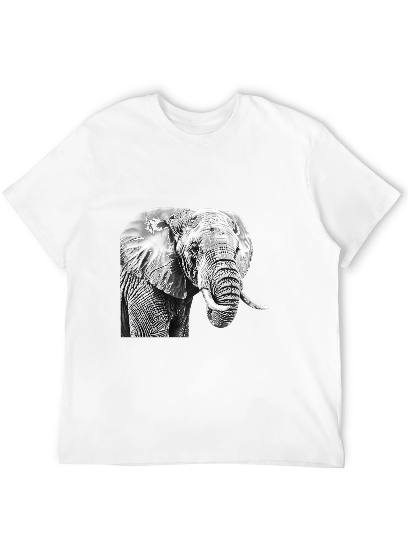 Elephant Graphic Tee - Classic Black Cotton Comfort