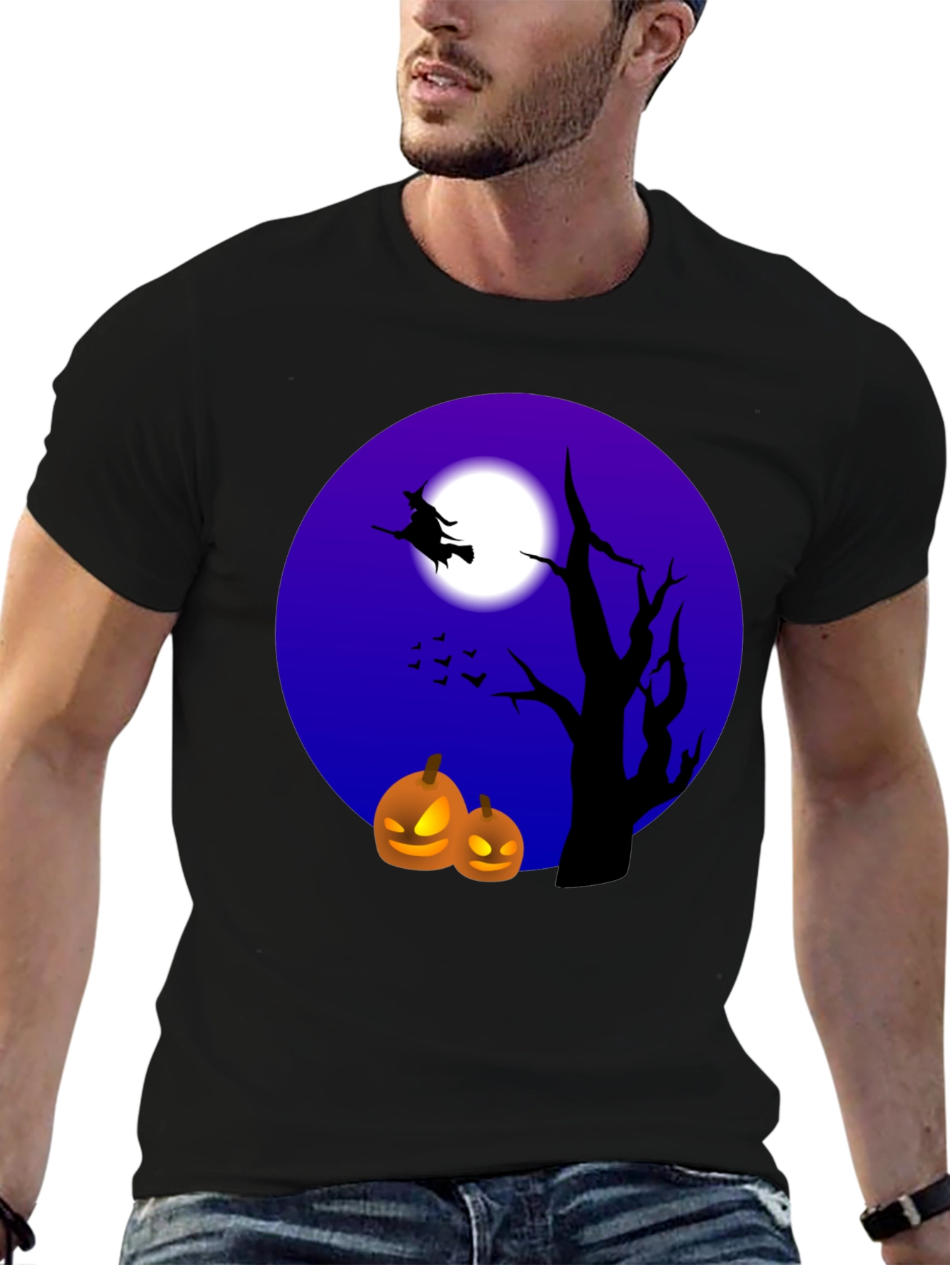 Halloween Witch and Pumpkin T-Shirt