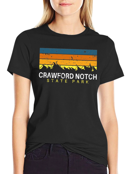 Crawford Notch State Park Retro T-Shirt