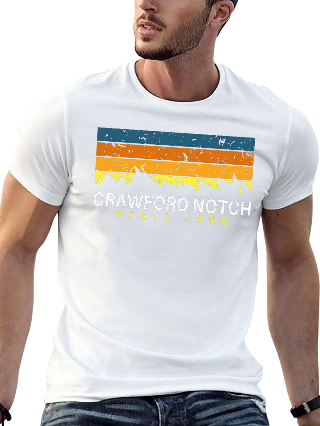 Crawford Notch State Park Retro T-Shirt