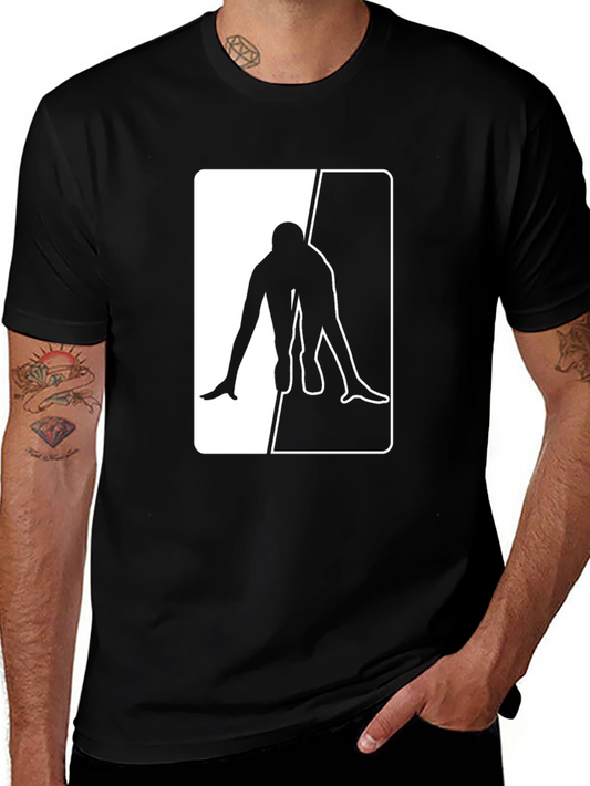 Black T-Shirt with Sprinter Graphic