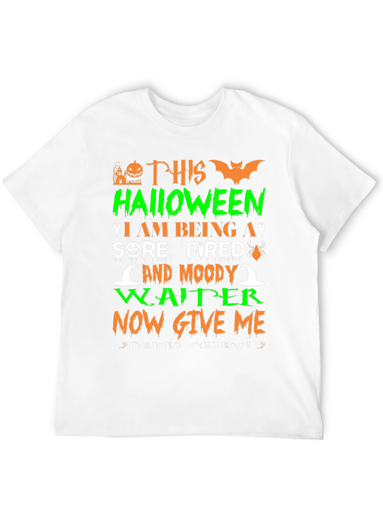 Halloween Waiter Graphic T-Shirt