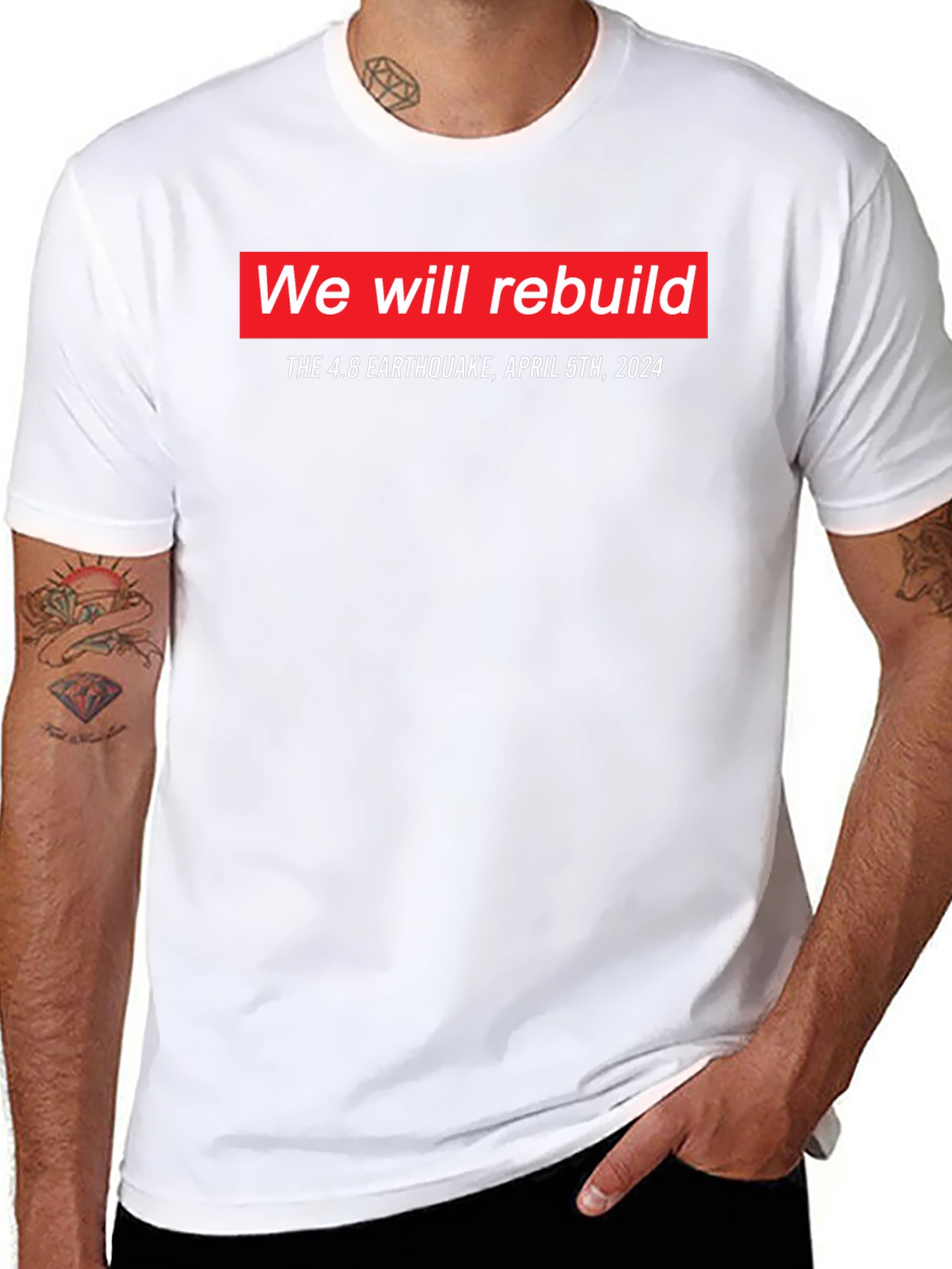 We Will Rebuild Earthquake T-Shirt