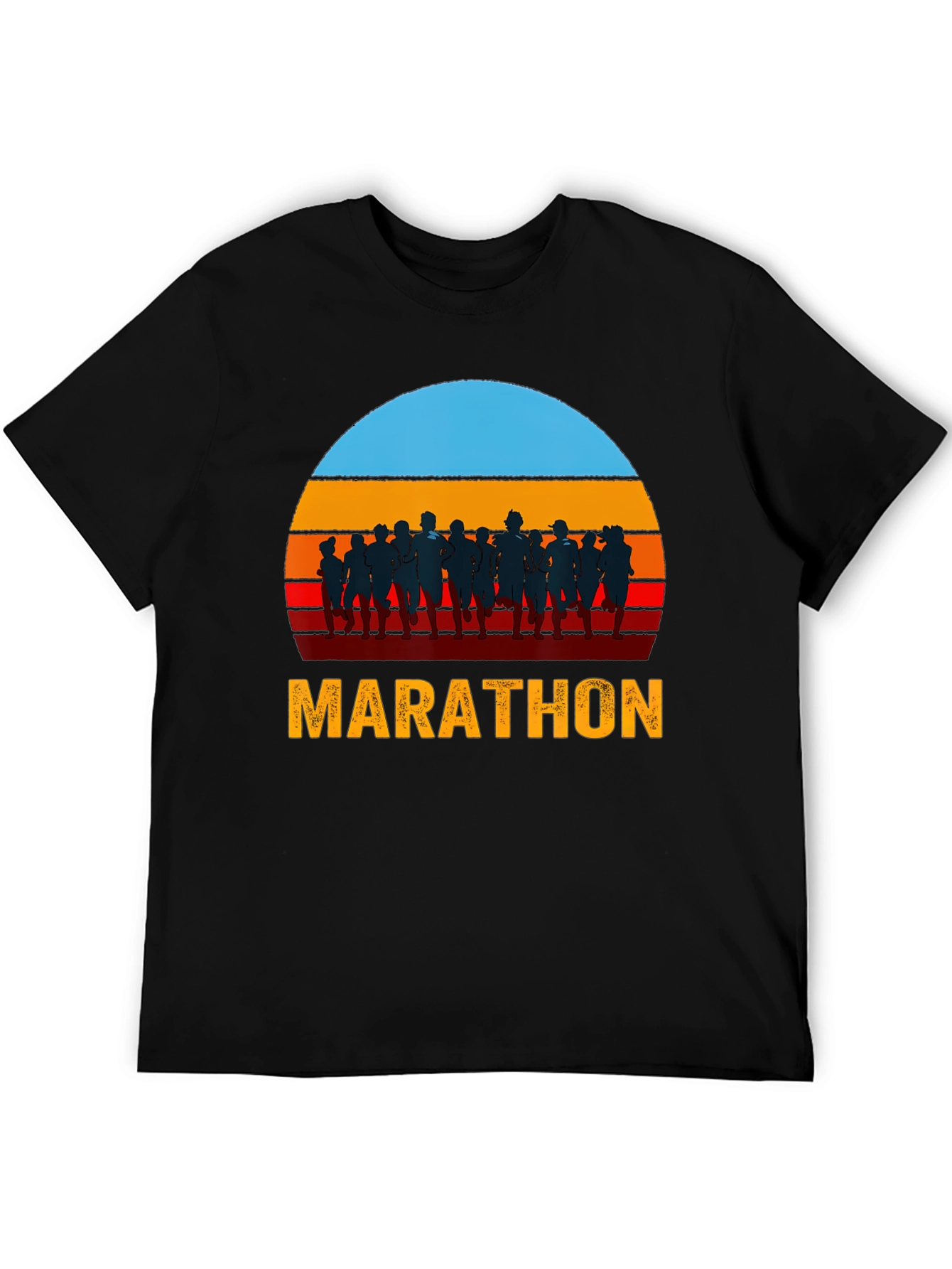Marathon Runner Sunset Graphic Tee