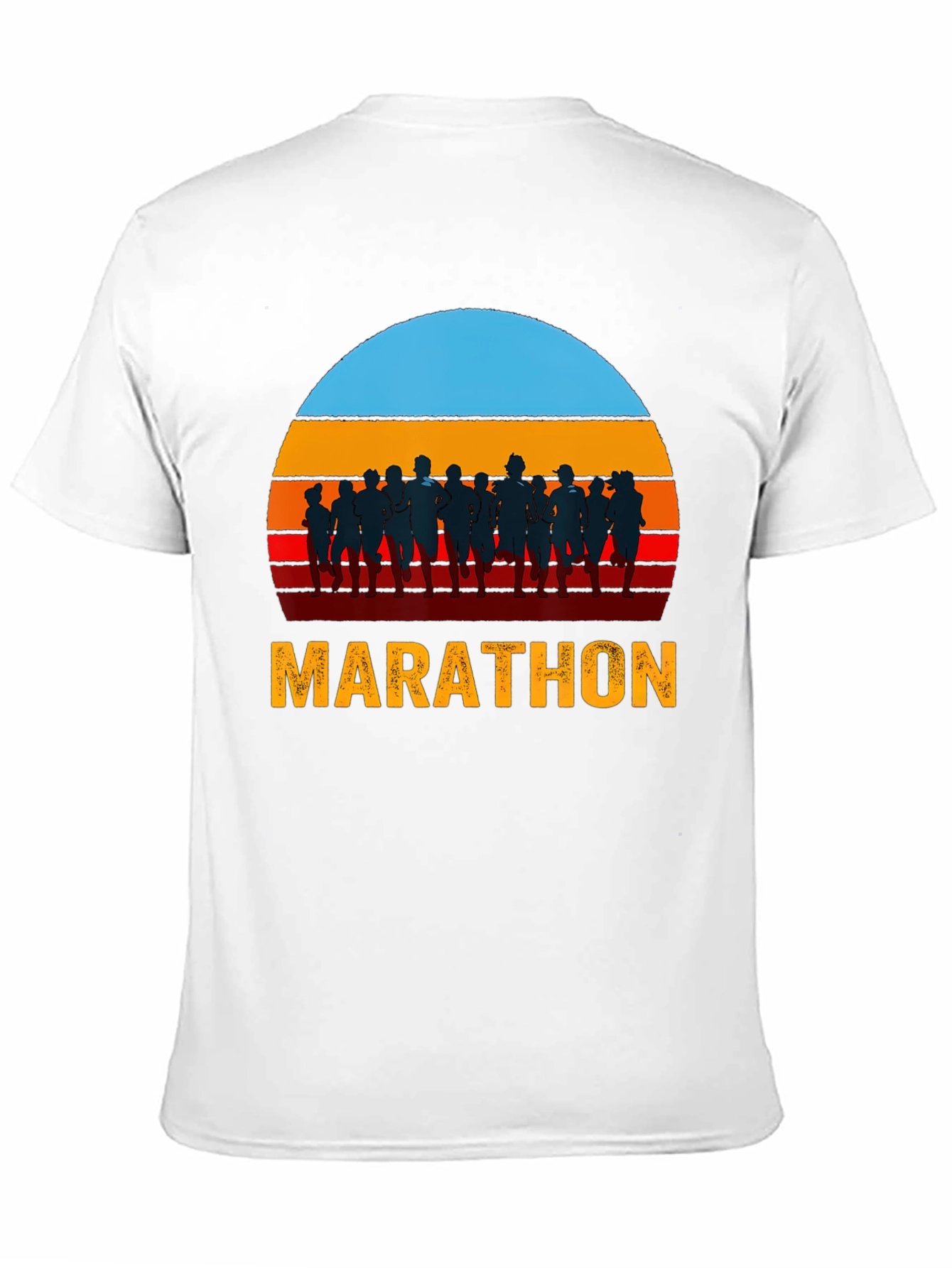 Marathon Runner Sunset Graphic Tee