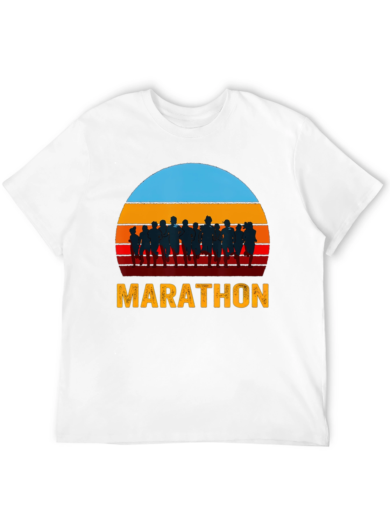 Marathon Runner Sunset Graphic Tee