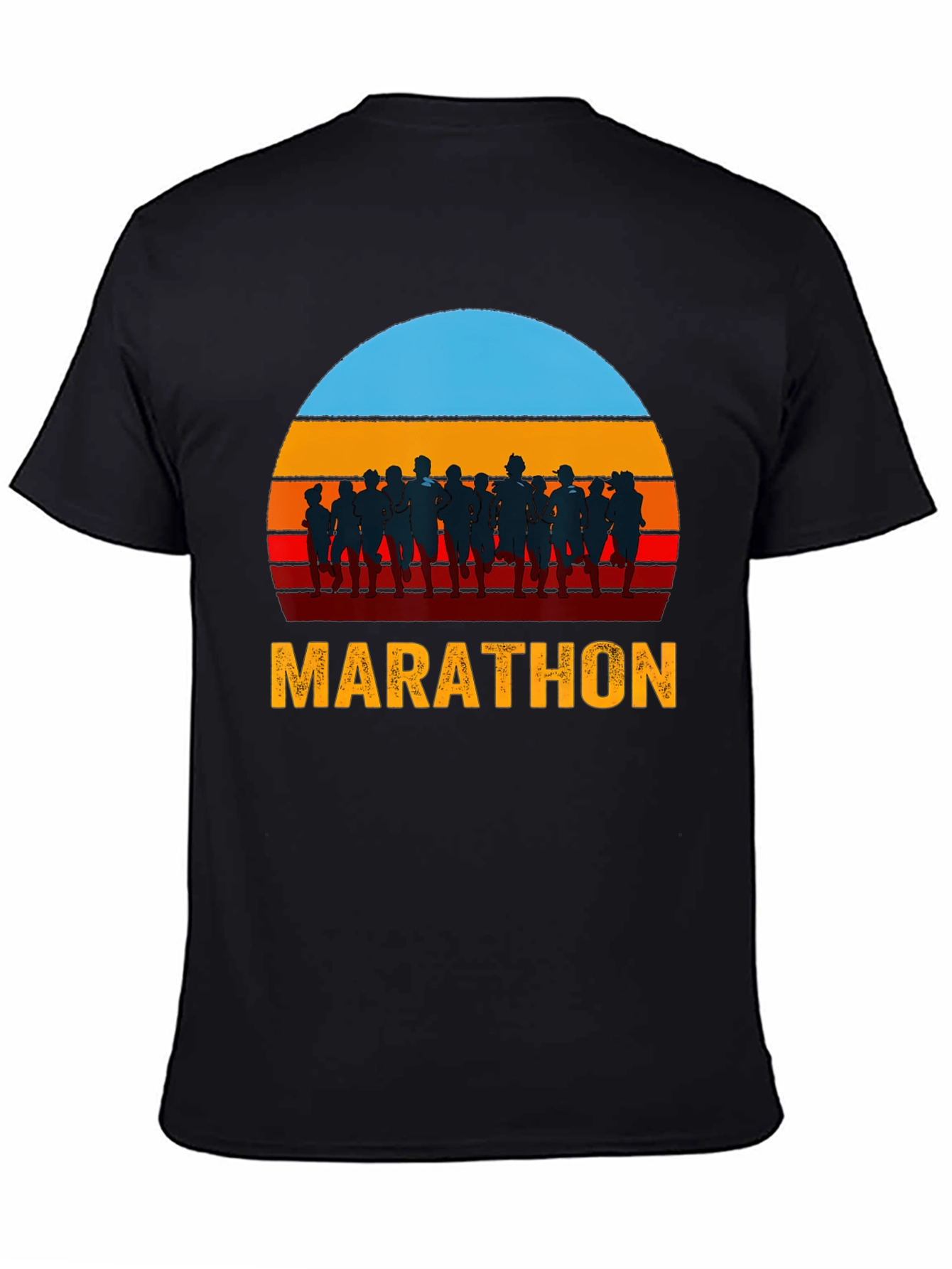 Marathon Runner Sunset Graphic Tee