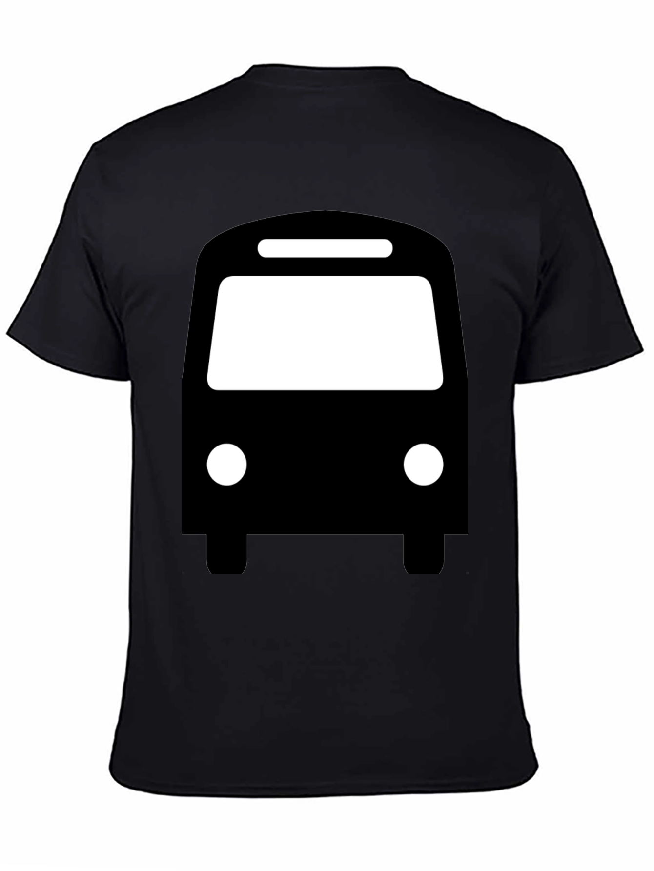 Bus Graphic T-Shirt - Black Cotton Tee