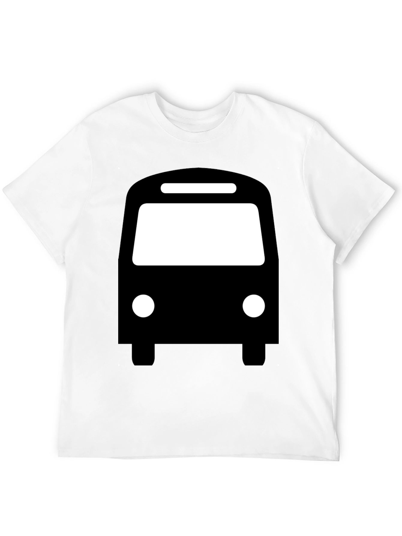 Bus Graphic T-Shirt - Black Cotton Tee