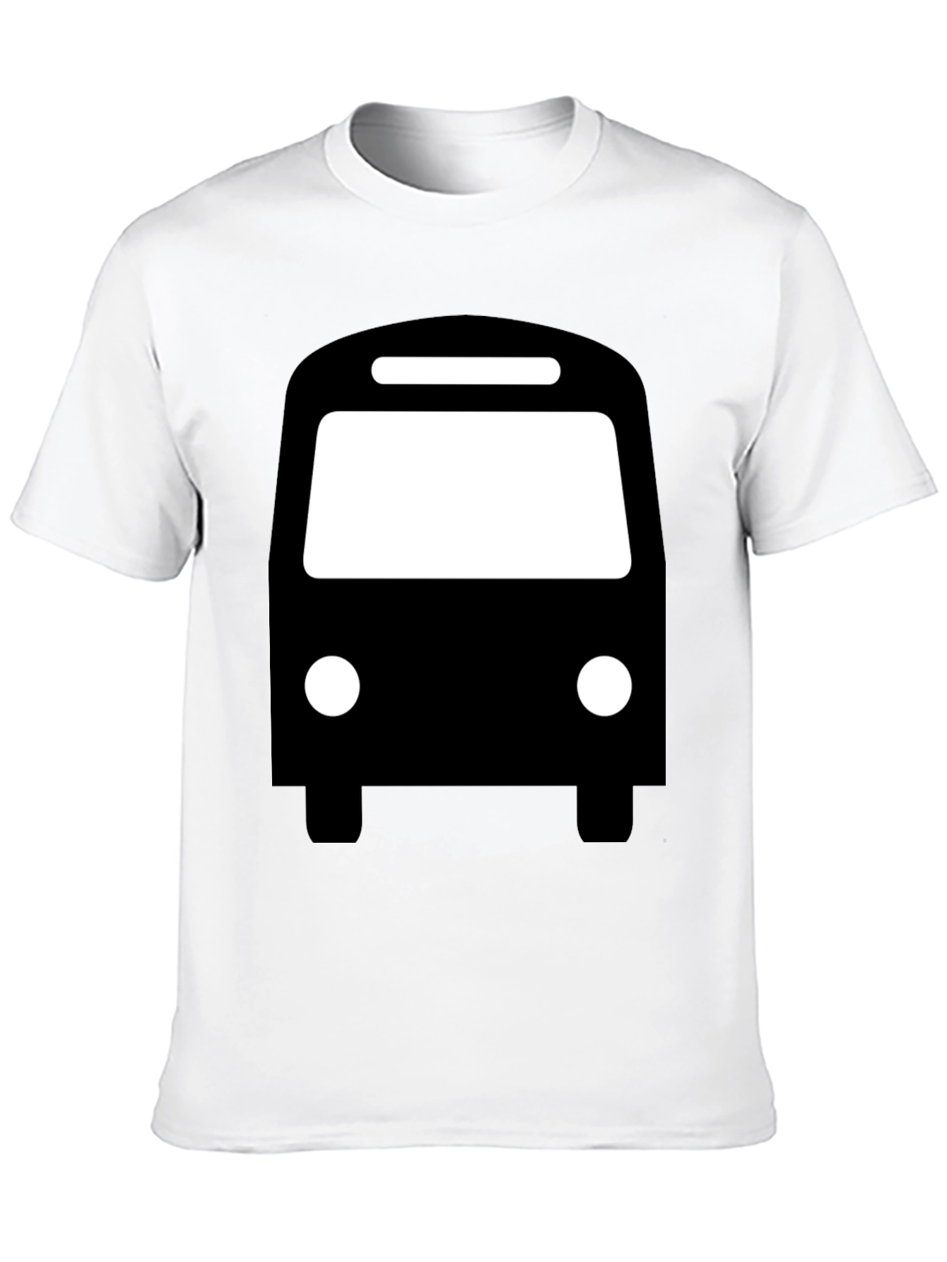 Bus Graphic T-Shirt - Black Cotton Tee