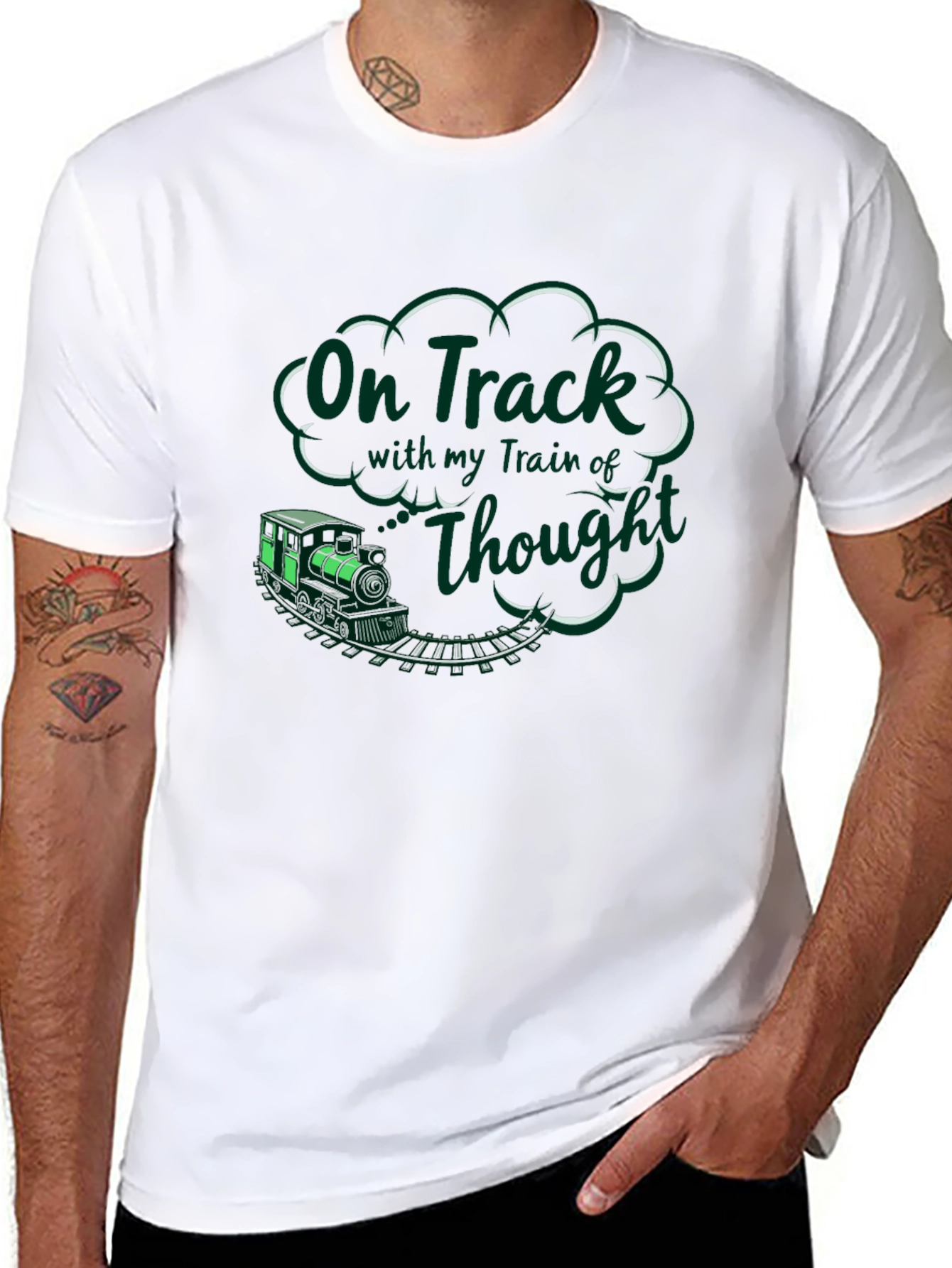 On Track Train of Thought Graphic Tee