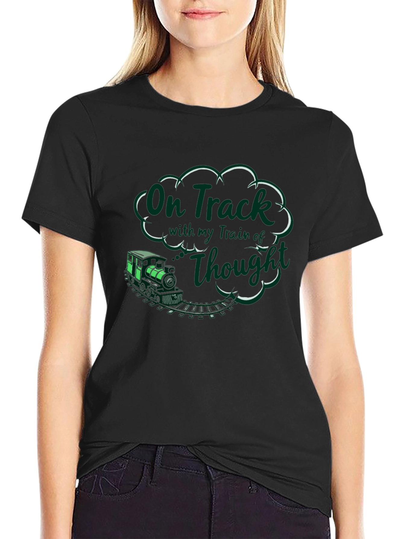On Track Train of Thought Graphic Tee