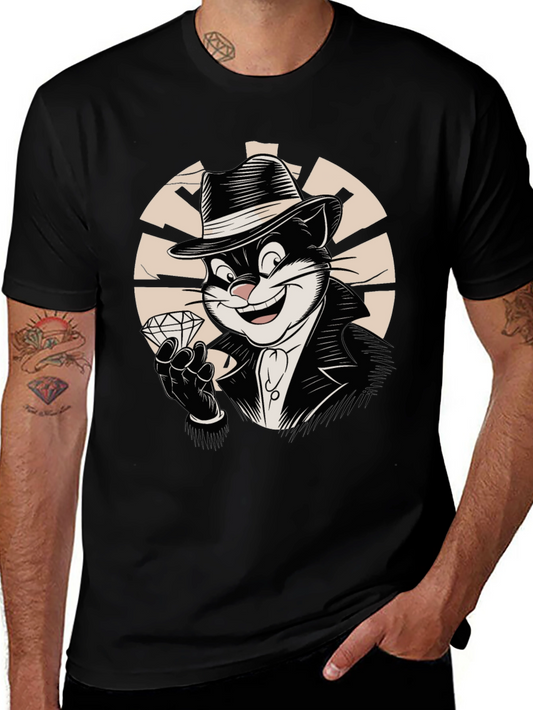 Cool Cat Gangster T-Shirt