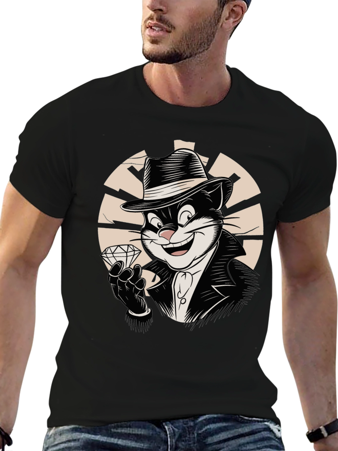 Cool Cat Gangster T-Shirt