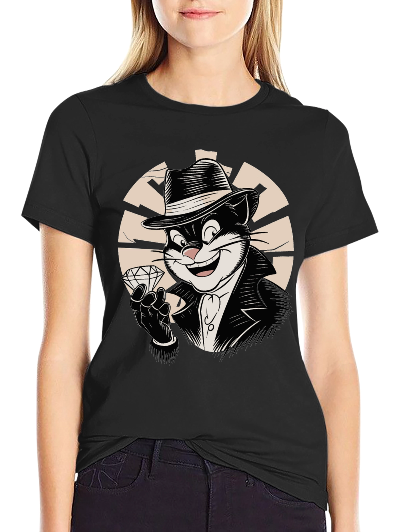 Cool Cat Gangster T-Shirt