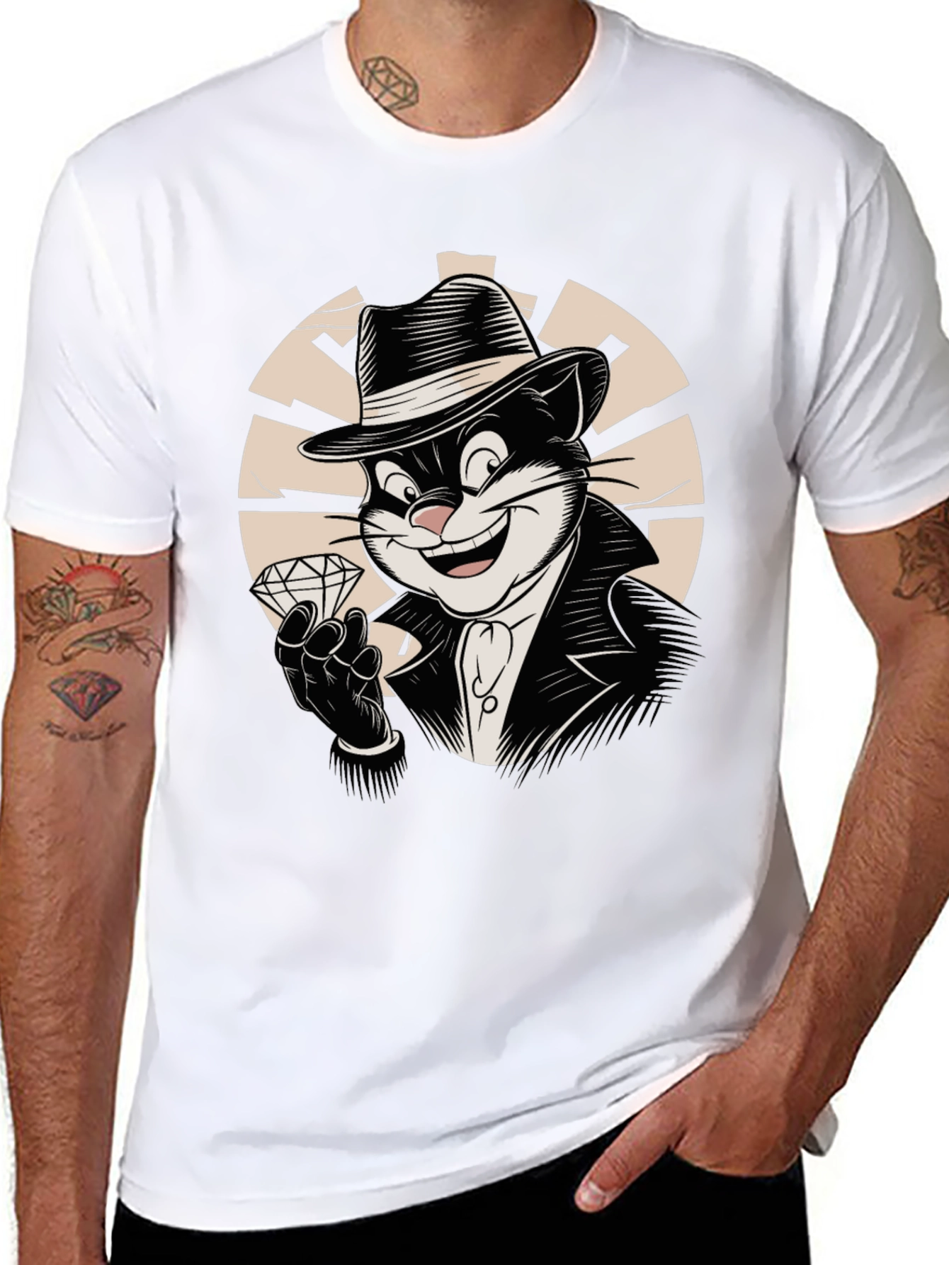 Cool Cat Gangster T-Shirt