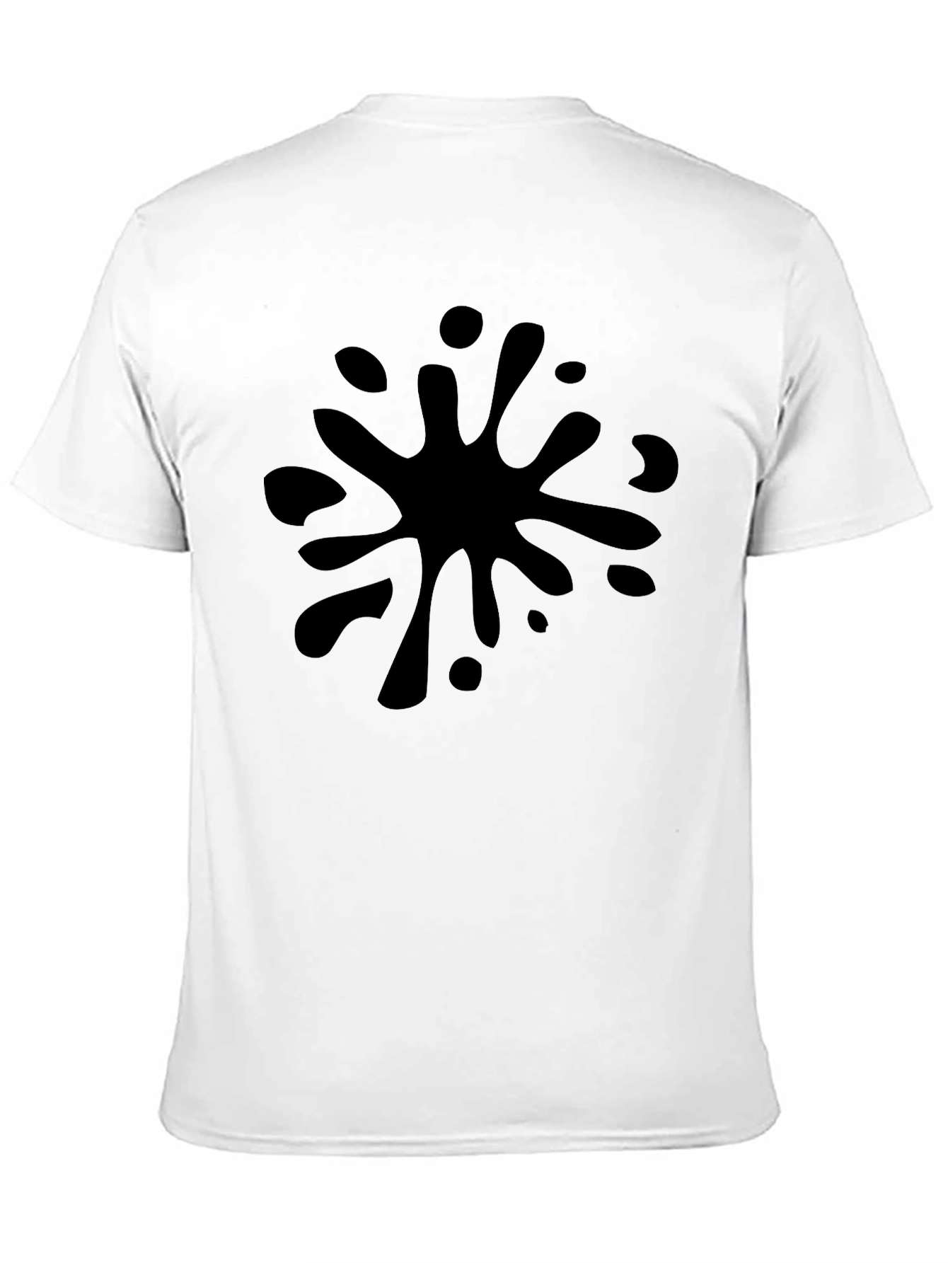 Black Splatter Graphic Tee - Mens Casual Style