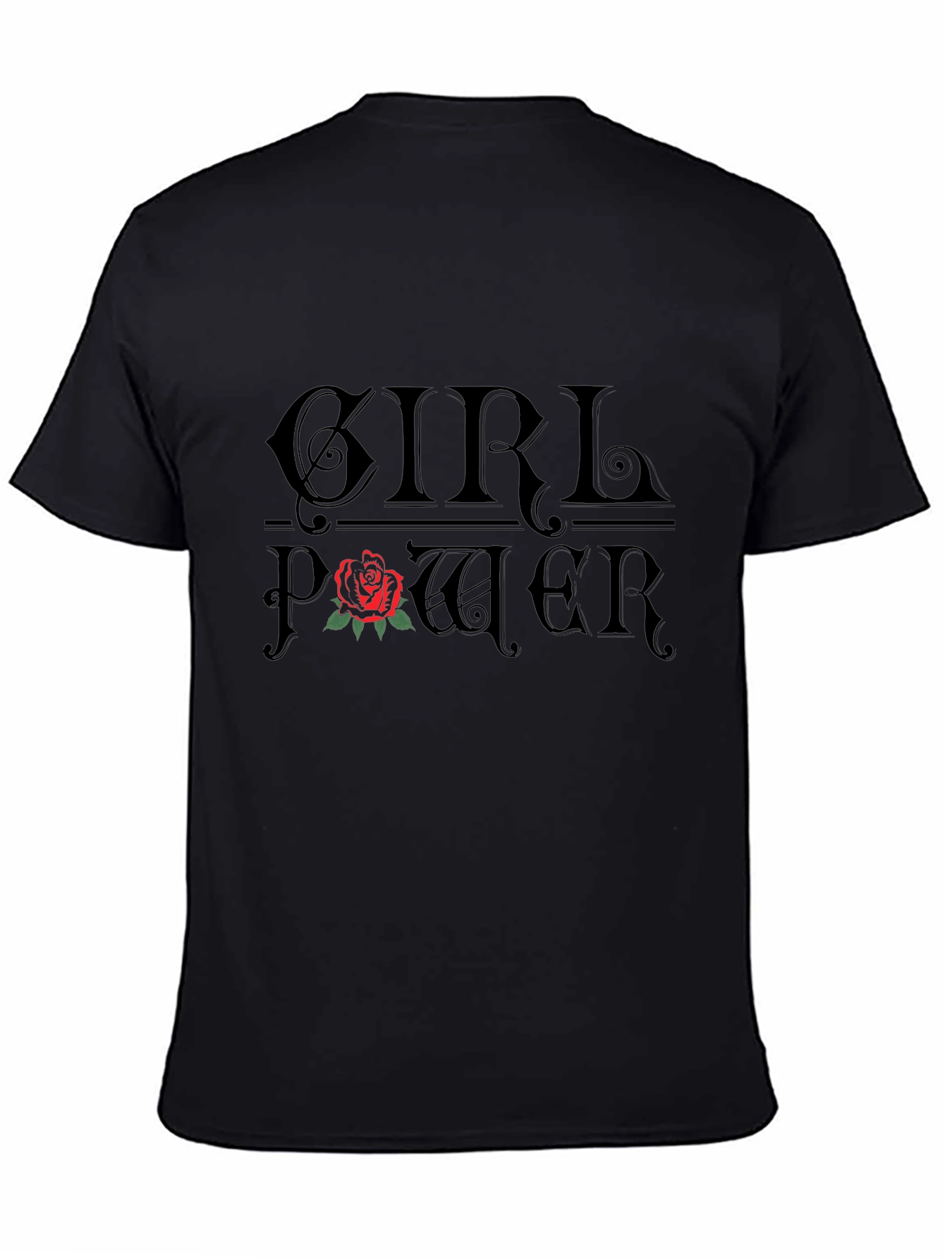 Girl Power Rose Graphic T-Shirt