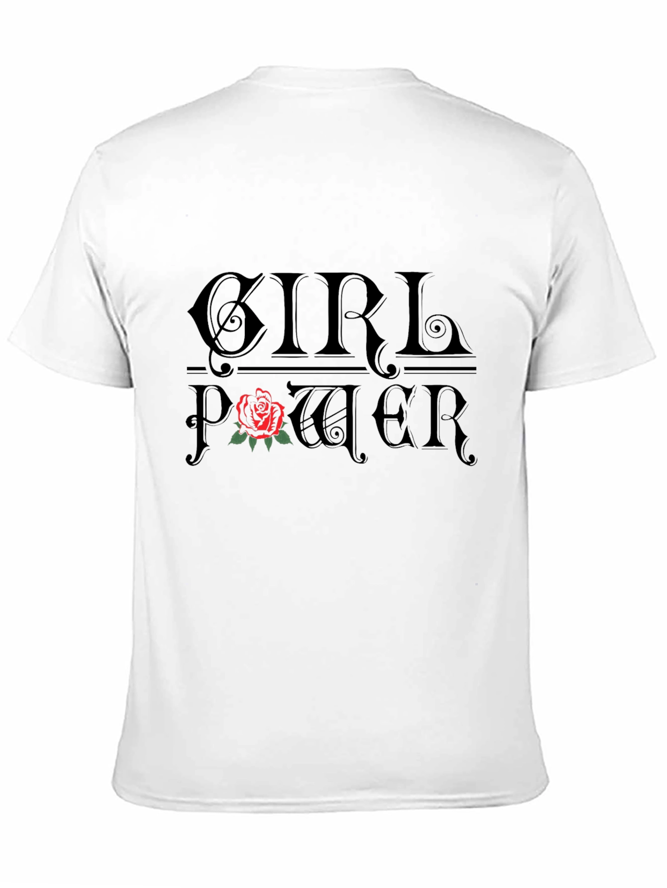Girl Power Rose Graphic T-Shirt