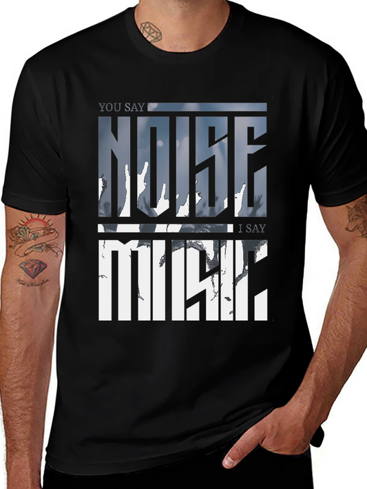 Noise Music Graphic Tee - Soft Cotton Blend
