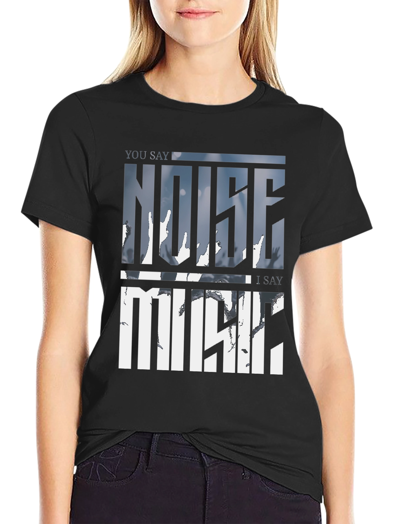 Noise Music Graphic Tee - Soft Cotton Blend