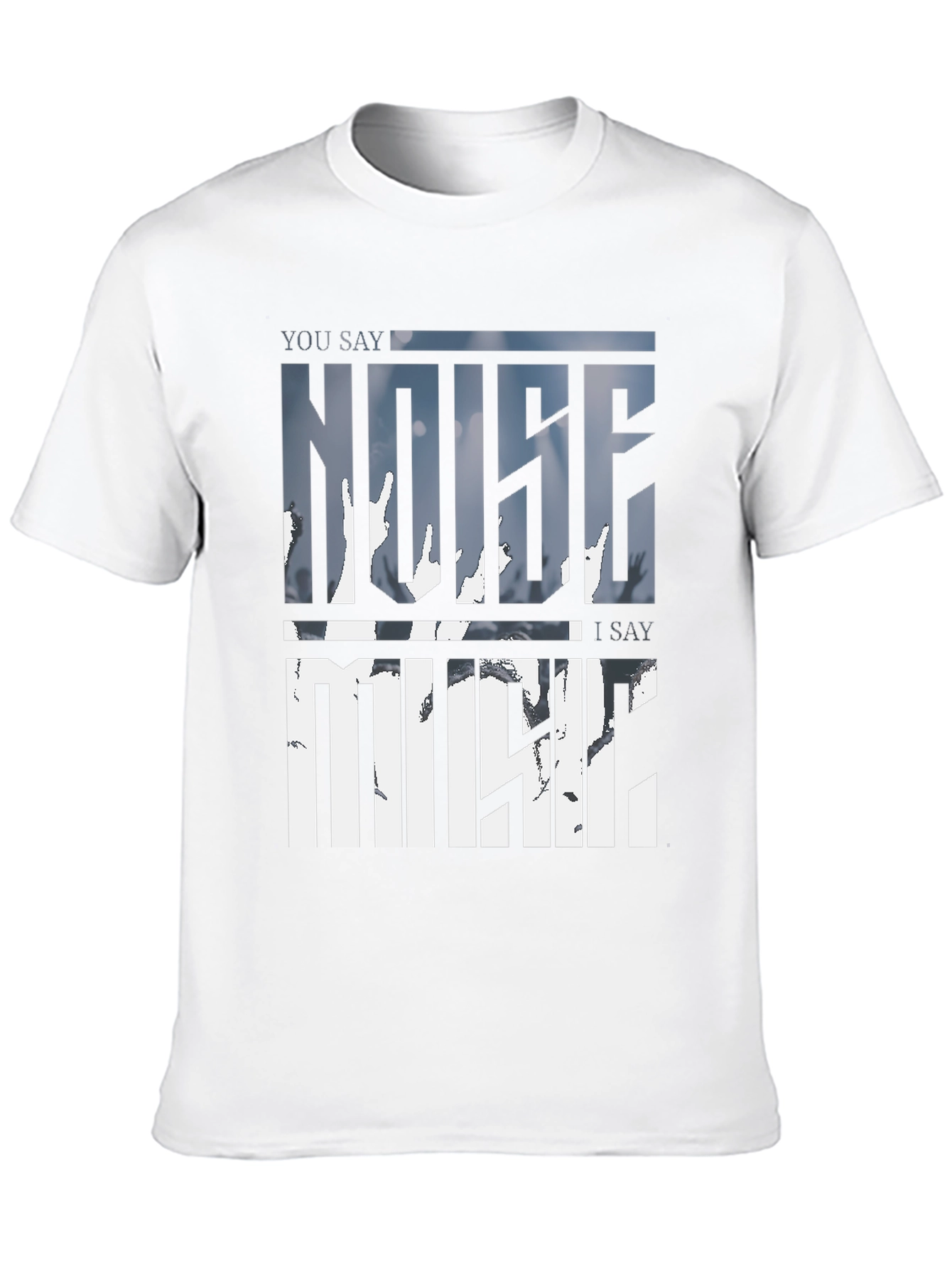 Noise Music Graphic Tee - Soft Cotton Blend