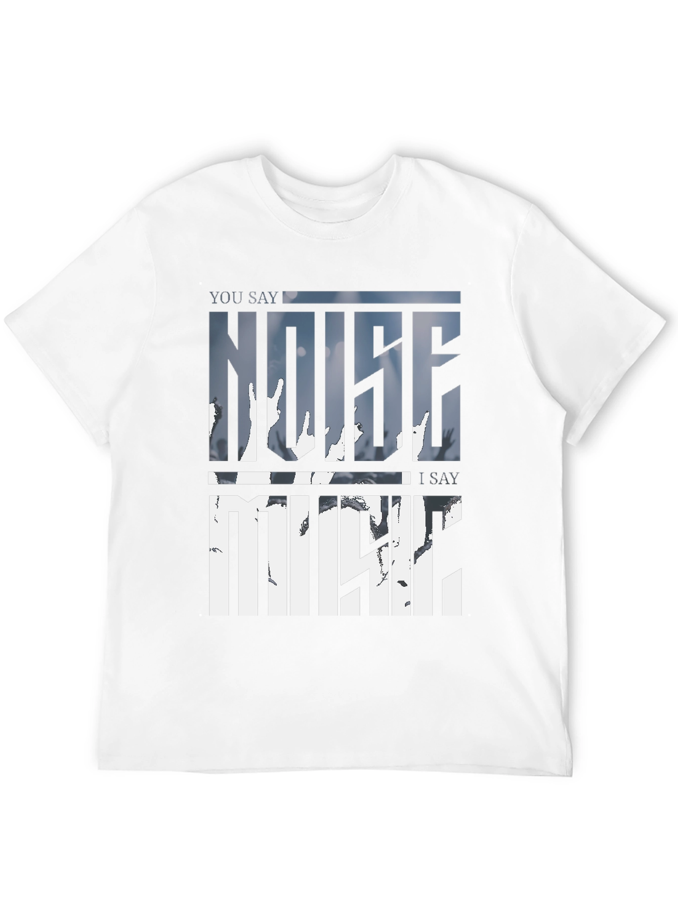 Noise Music Graphic Tee - Soft Cotton Blend