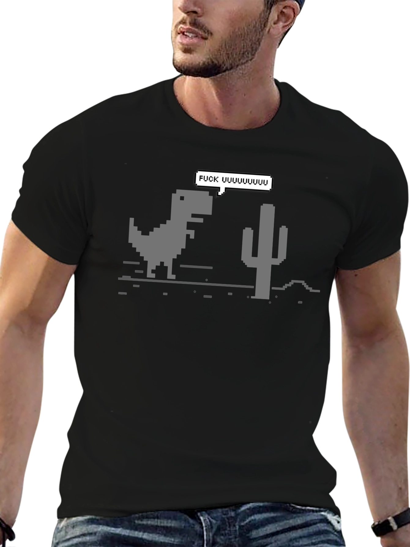 Pixel Dino T-Shirt - Gamer Humor Tee