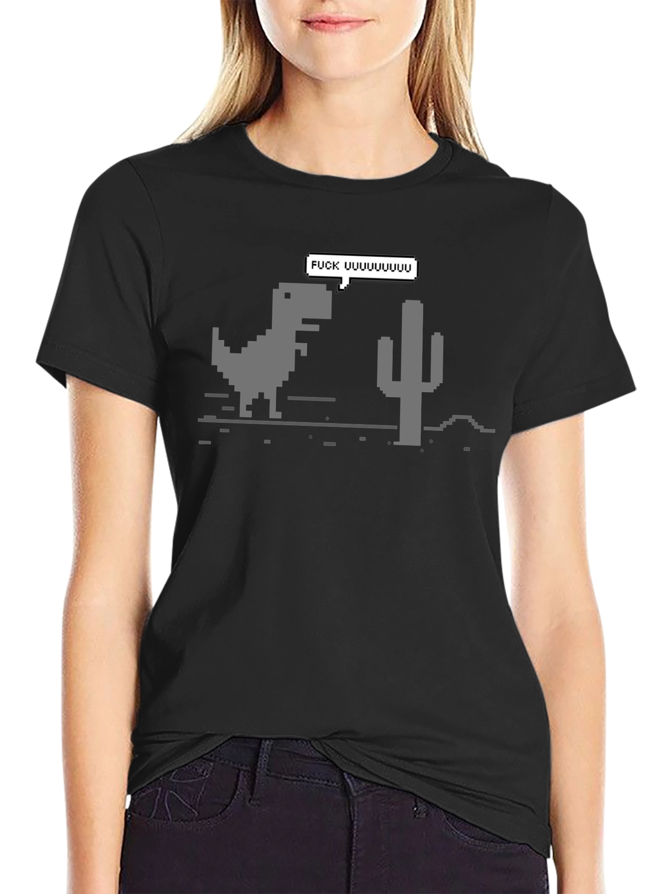 Pixel Dino T-Shirt - Gamer Humor Tee