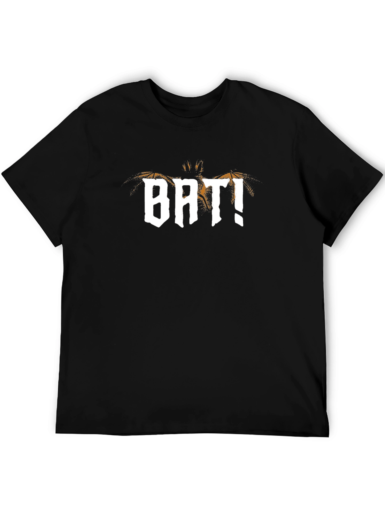 Bat! Graphic T-Shirt - Black Cotton Tee