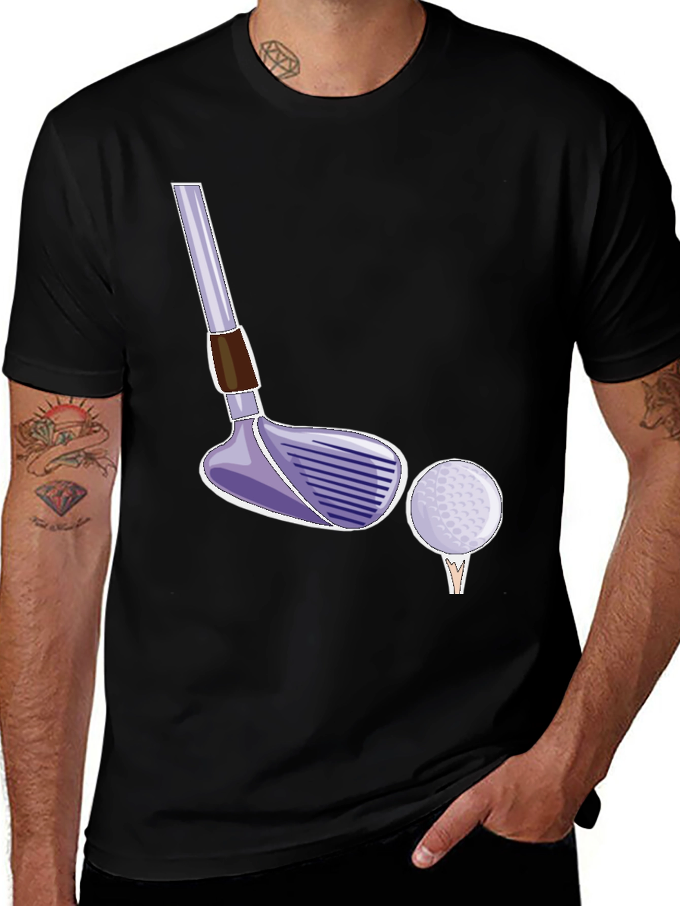 Golf Club & Ball Graphic Tee