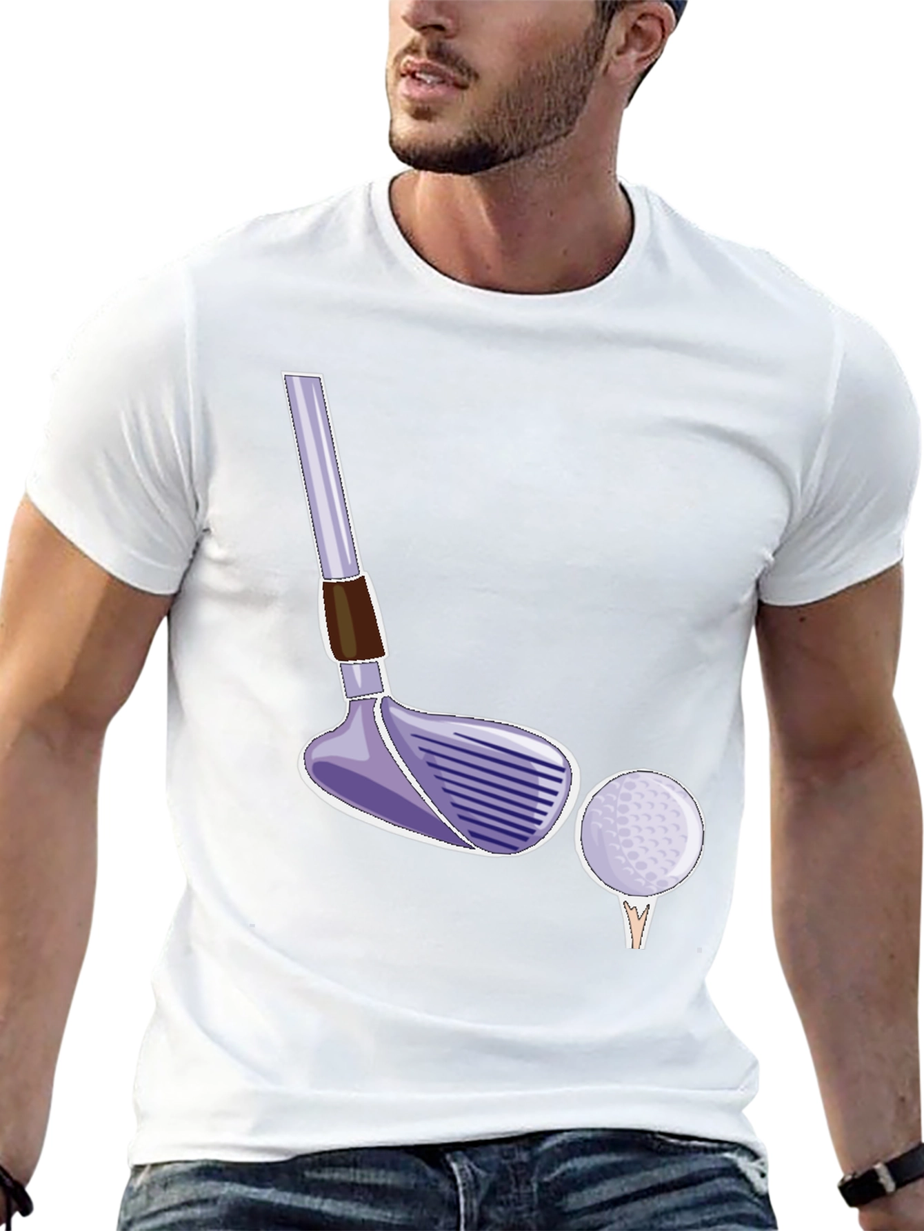 Golf Club & Ball Graphic Tee