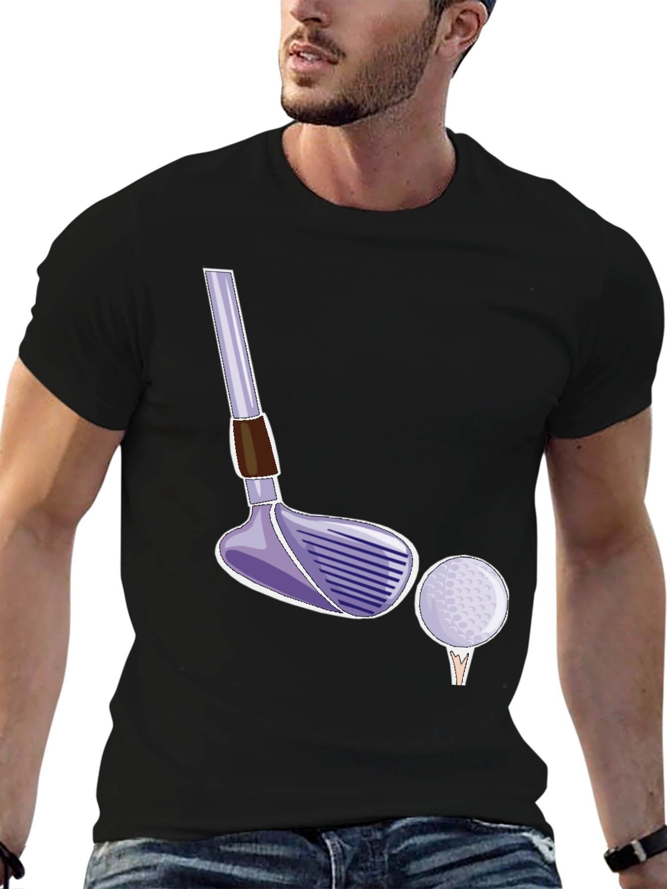 Golf Club & Ball Graphic Tee