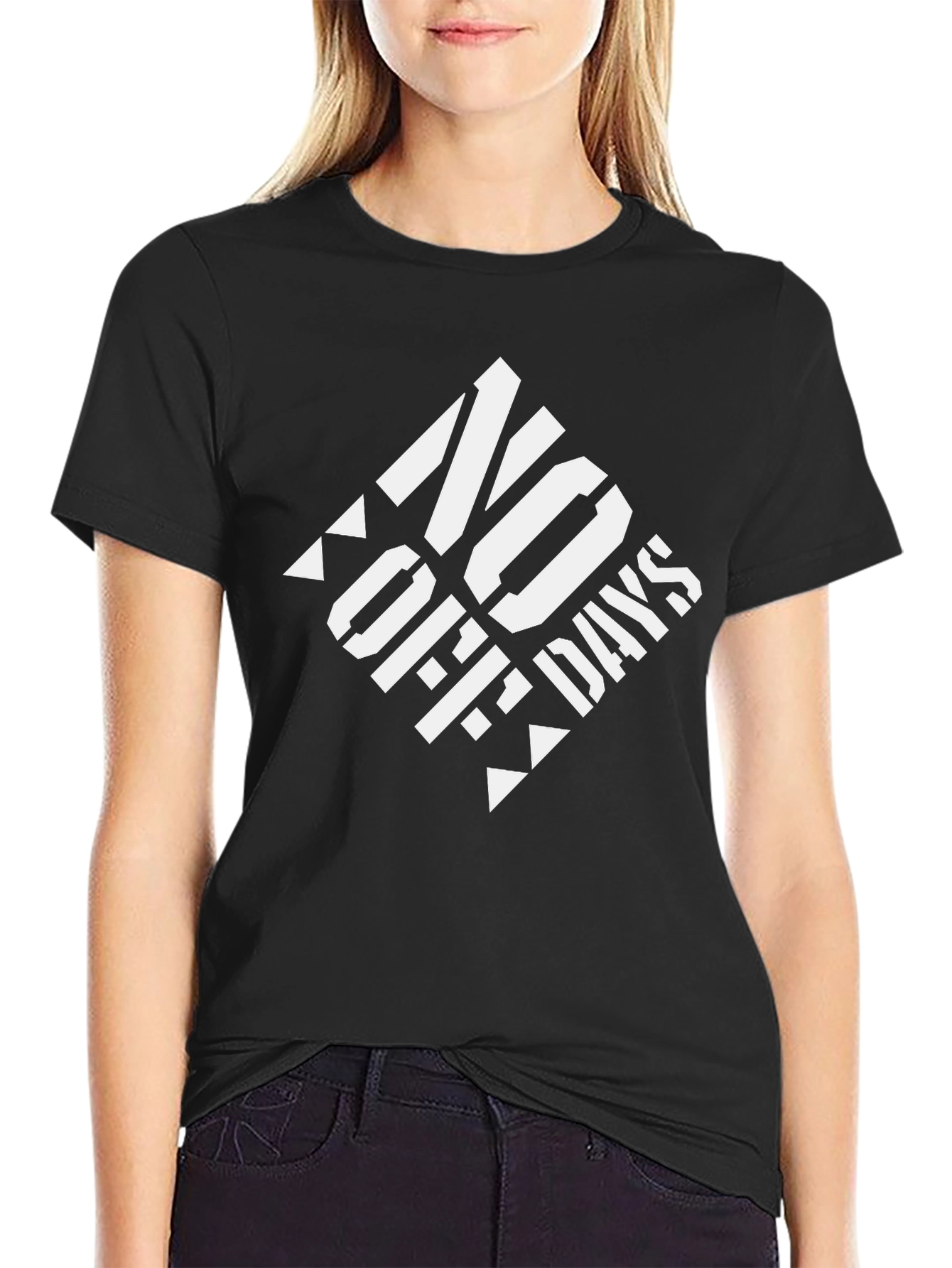 No Off Days Graphic T-Shirt - Black Cotton Tee